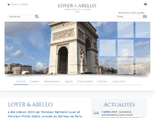 Tablet Screenshot of loyerabello.fr